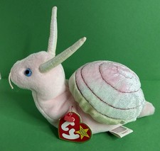 TY Beanie Baby - SWIRLY the Snail (6 inch) - MWMTs Stuffed Animal Toy