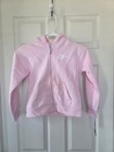 Nike Girls Pink Full Zip Hooded Hoodie, 6X (6-7 Years), Long Sleeve Pockets — photo 2