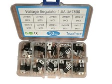 Assorted 50 Voltage Regulators: LM7805, LM7806, LM7810, LM317 More