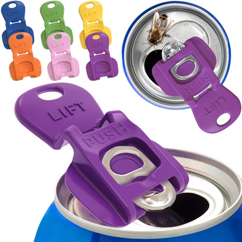 Copertina Completa Easy Tab Opener Nuovo e Migliorato 6PK Bevande Confezione da 6, Arcobaleno - Foto 1 di 7