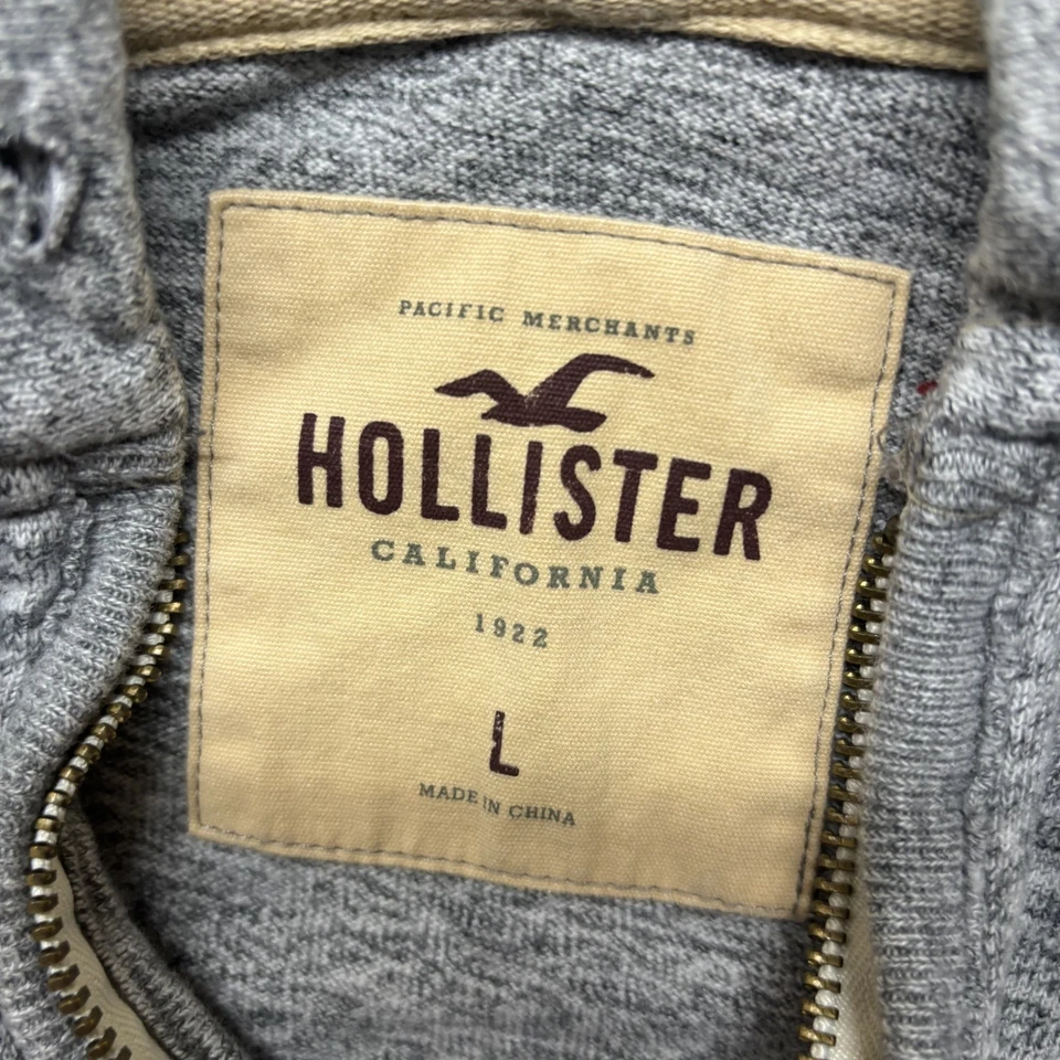 Hollister Sudadera con Capucha Mujer Grande Cremallera Completa Sudadera Manga Larga Preppy Y2K Foto 4 de 4