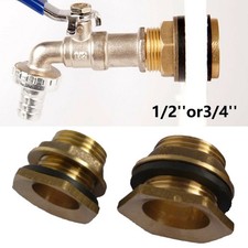 2pcs Brass Water Tank Connector Bulkhead Fitting  1/2 Or 3/4  Thead Pack Tools