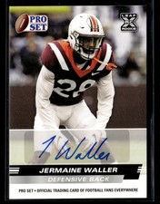 2022 Pro Set Draft Jermaine Waller Autographs Gold auto card