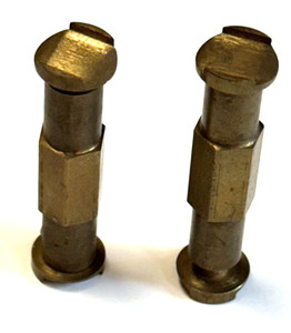 Two Cello Bridge Foot Spreaders / Expanders Brass