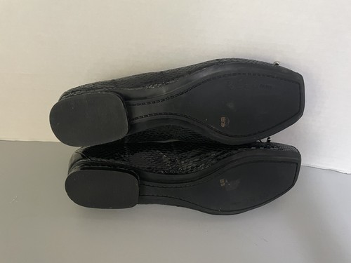 BCBG ADRIAN Damen-Flats schwarz Größe 7 Leder Schlangenmuster - Bild 5 von 5