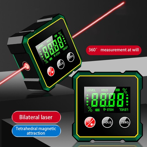 Magnetic 4*90 Digital Inclinometer Level Box Gauge Angle Meter Finder Protractor - Picture 2 of 13
