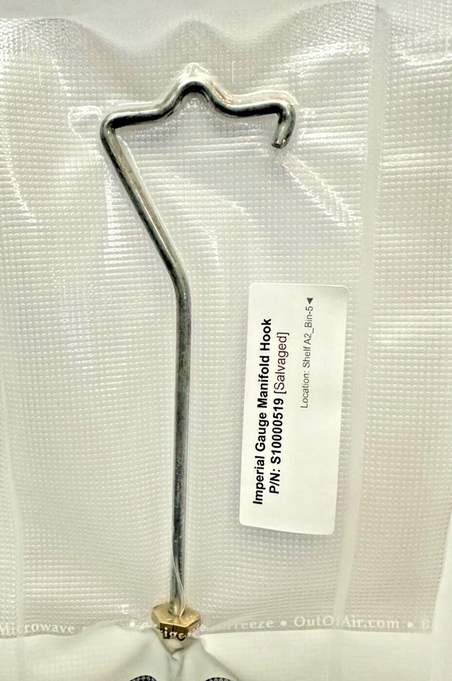 Imperial Manifold Gauge Set Hanging Hook & Base Nut Assembly Part# S10000519