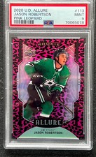 🔥2020-21 UPPER DECK ALLURE ROOKIE PINK LEOPARD JASON ROBERTSON #113 Rare PSA9🔥