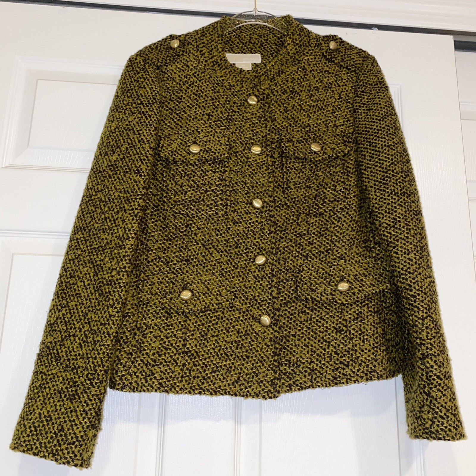 Women’s Michael Kors wool military style jacket size … Gem