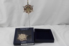 New Set 2 Beacon Design American Snowflake Ornament Patriotic Made in the USA