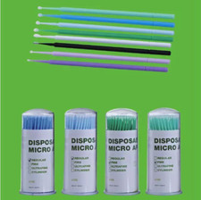 Dental Micro Brush Disposable Swab Tooth Applicators Small Medium Large