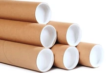 50 - 2 x 30" Kraft Tubes Poster Document Graphics Mailing Shipping Packing NEW 