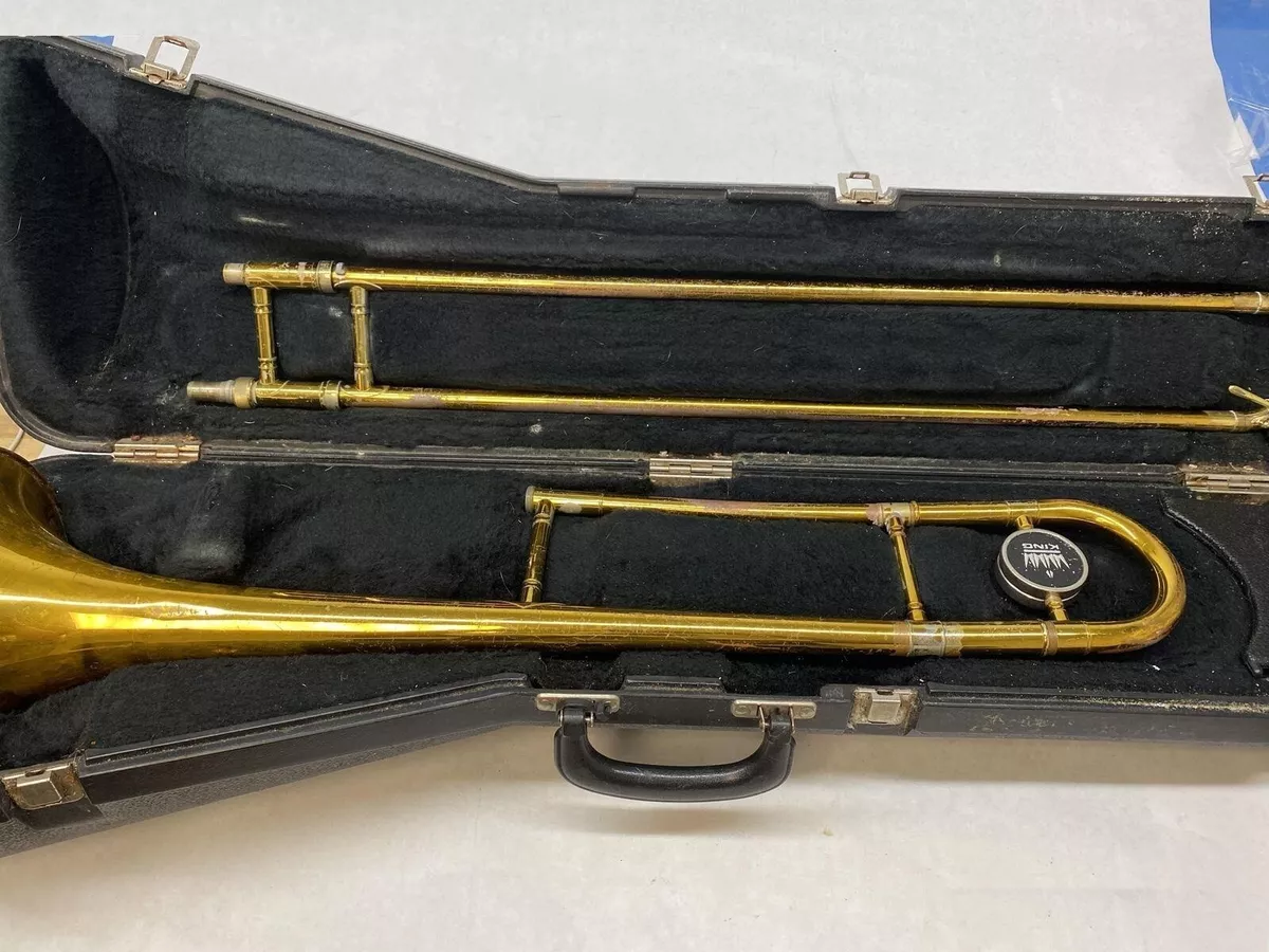 King Tempo 606 Tenor Trombone USA w case and mouthpiece Good Condition