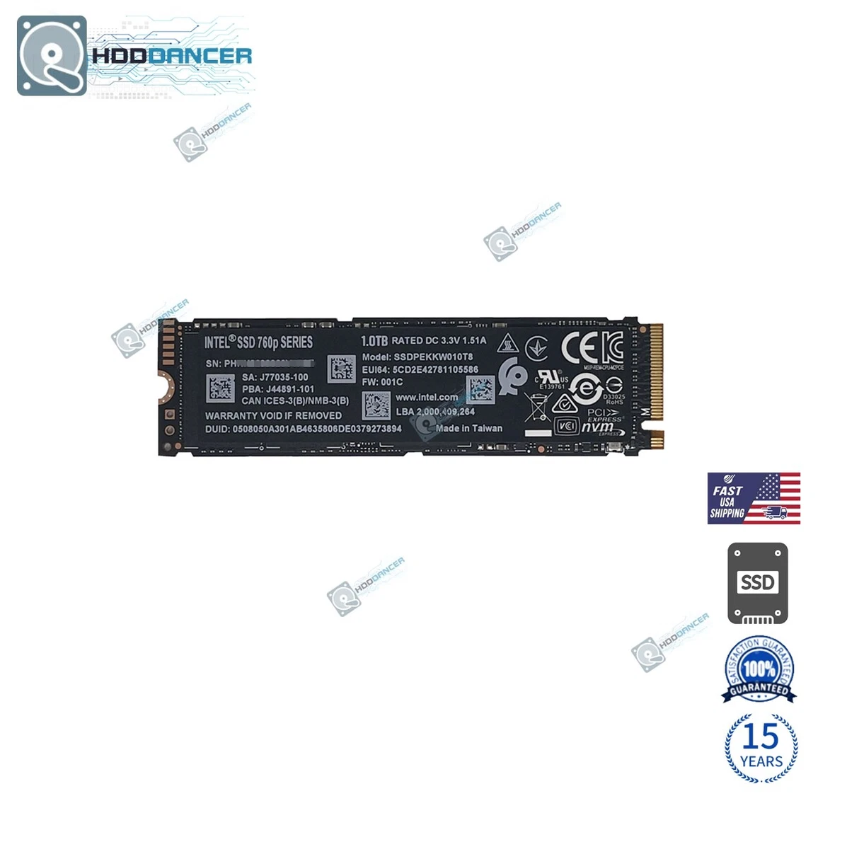 posterior En la mayoría de los casos sólido SSDPEKKW010T8X1 Intel 760P 1TB M.2 2280 PCIe NVMe PCI-Express 3.0 x4 TLC SSD New | eBay posterior En la mayoría de los casos sólido SSDPEKKW010T8X1 Intel 760P 1TB M.2 2280 PCIe NVMe PCI-Express 3.0 x4 TLC SSD New | eBay