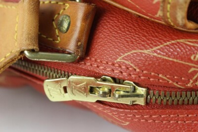 Louis Vuitton 1995 LV Cup Red Calvi Messenger 91lz817s | eBay