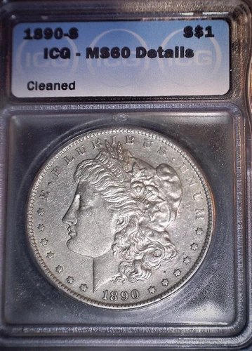 1890-S Morgan Silver Dollar  ICG - MS60, sold as 90% Melt
