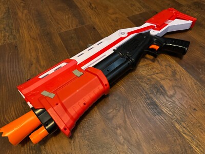 NERF Bossmerg-12 E6159 TS-1 Fortnite Mega Pump Blaster. Works great! small scuff