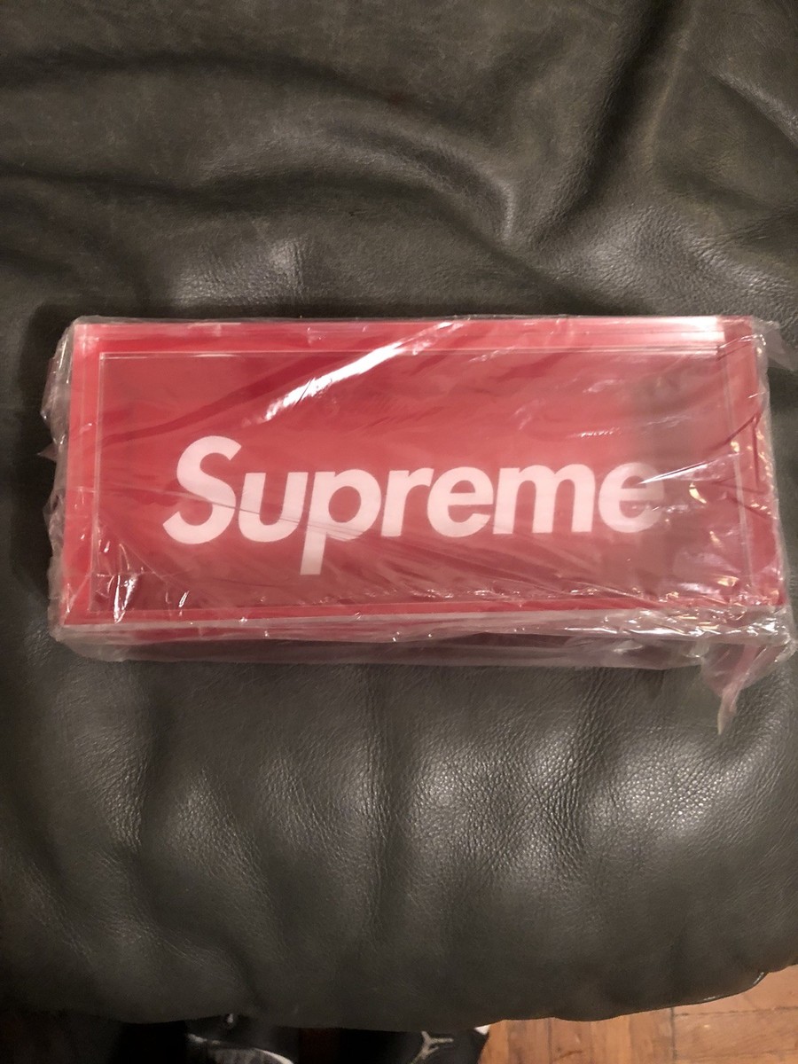 Supreme Fall/Winter 2016 Clear Red Acrylic Lucite Box FW16A47 | eBay