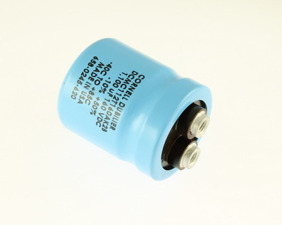 Lot of 2 CDE 1100uF 160V Large Can Electrolytic Capacitor DCMC112T160AK2B