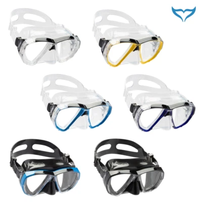 Cressi Big Eyes Tauchmaske clear yellow blue Maske Tauchermaske klar gelb blau