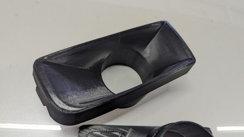 OME BMW E36 Fog Light Delete Set 3in Air Intake Ram Funnel 3D Printed ABS - Picture 2 of 5