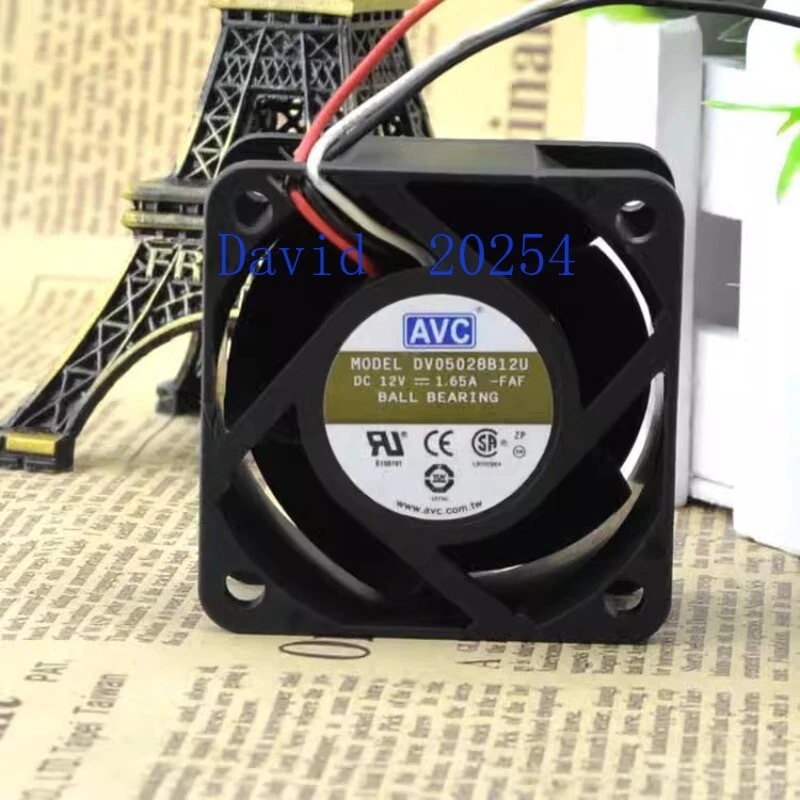 AVC Qihong 5cm 5028 Double ball cooling fan 12V 1.65A DV05028B12U - Image 2 of 4