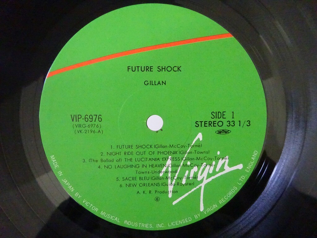 Gillan Future Shock Virgin VIP-6976 Japan VINYL LP OBI | eBay