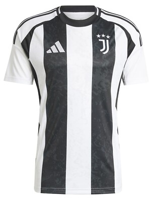 adidas Juventus 2024 2025 Home Soccer Jersey Men's Medium Black