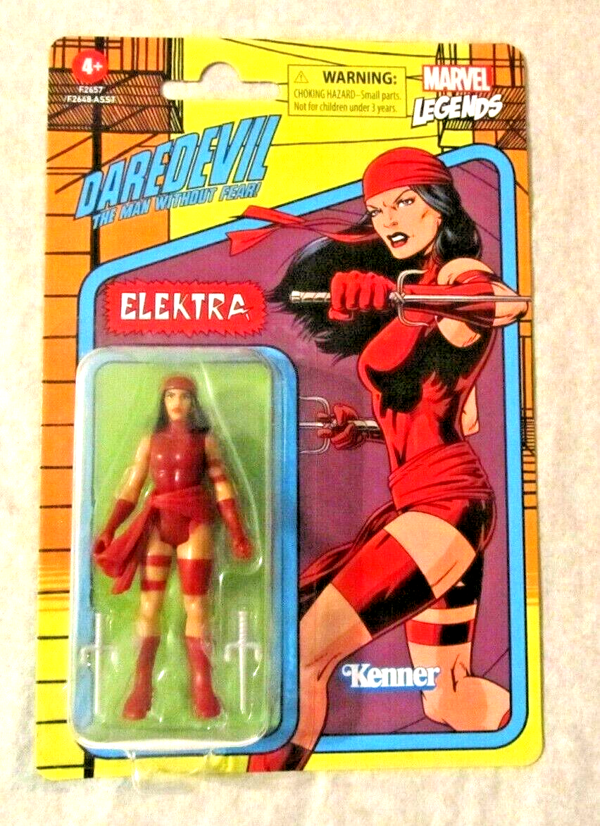Marvel Legends Retro Daredevil ELEKTRA 3.75in Action Figure
