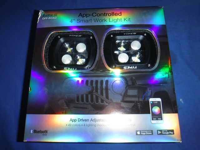 Type S Off-road App Controlled 4" Smart Work Light Kit for ...