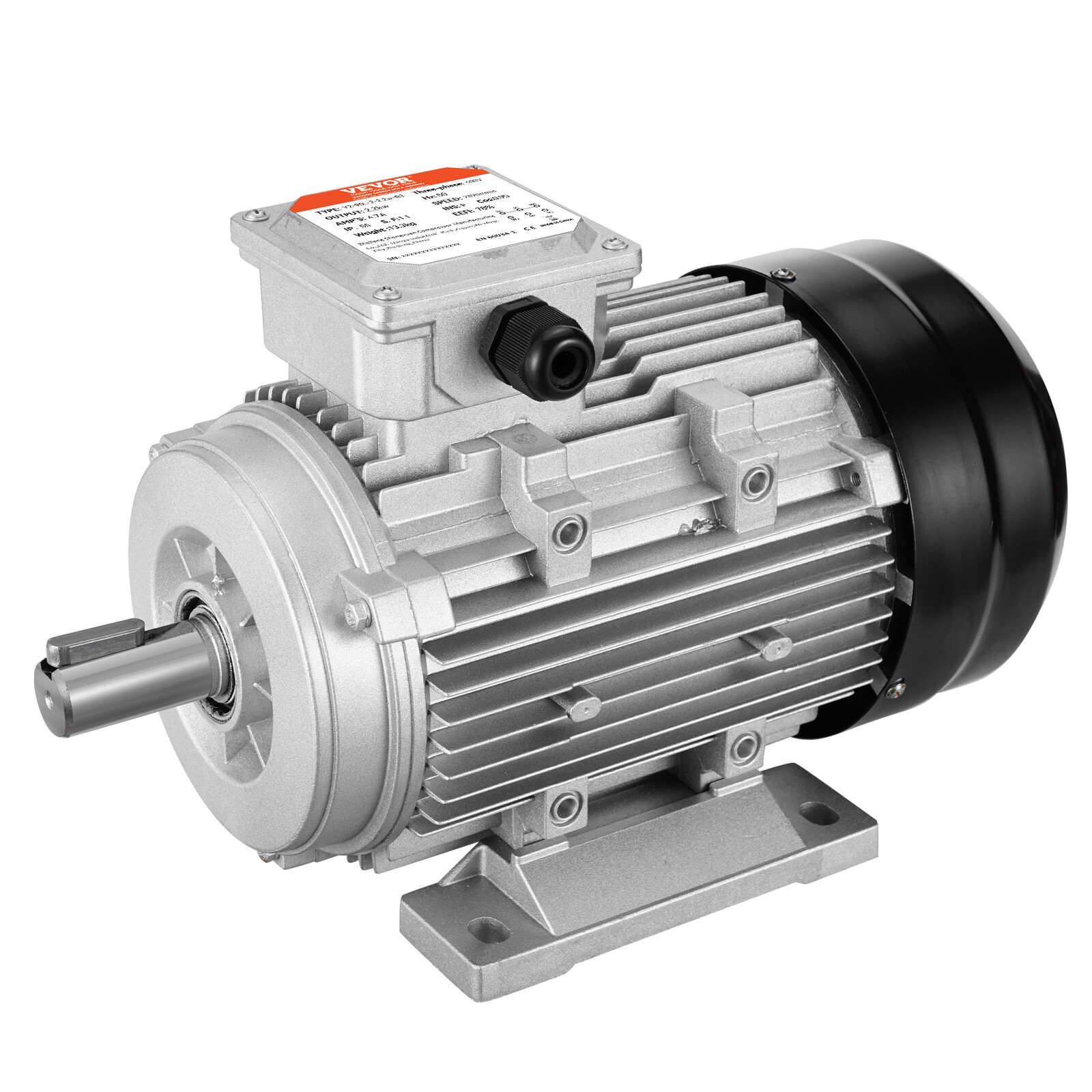 Moteur électrique 400V CA VEVOR triphasé 2,2kW pour pompe et compresseur