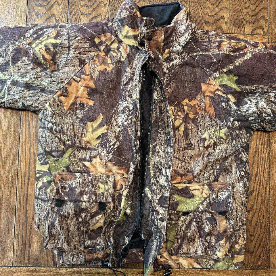 Rocky Men's Size XL Camouflage Pro Hunter Mossy Oak Advantage 2 In 1 Jacket - Image 2 of 4