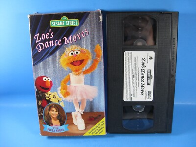 Sesame Street Zoe's Dance Moves With Paula Abdul VHS 2003 Sony