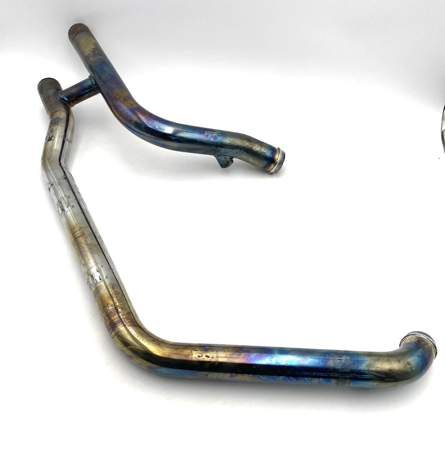 OEM Harley 66779-07A 65300-07ARear sistema de colector de escape 07-11 Softail Fatboy Foto 3 de 4