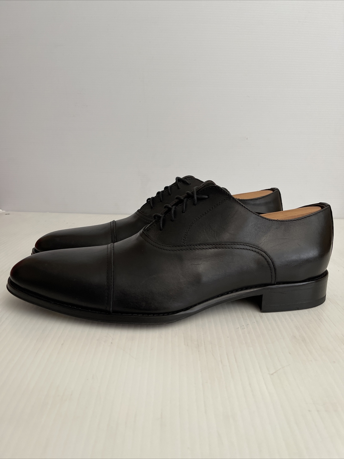 SAOLA NUOVO per stivali New York Brandon Cap Toe Oxford nero taglia 13 US (A45)
