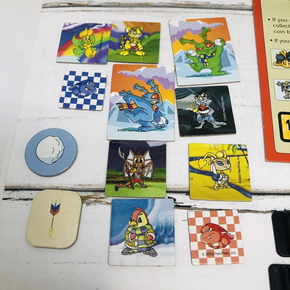 Cartões de dados peças de reposição NEOPETS Adventures in Neopia 2003 fichas - Imagem 2 de 4