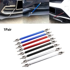 A Pair Adjustable Car Bumper Lip Support Bars Universal Splitter Strut Rod Decor