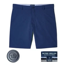 Men’s PETER MILLAR Crown Crafted Matlock Seersucker Performance Golf Shorts 35