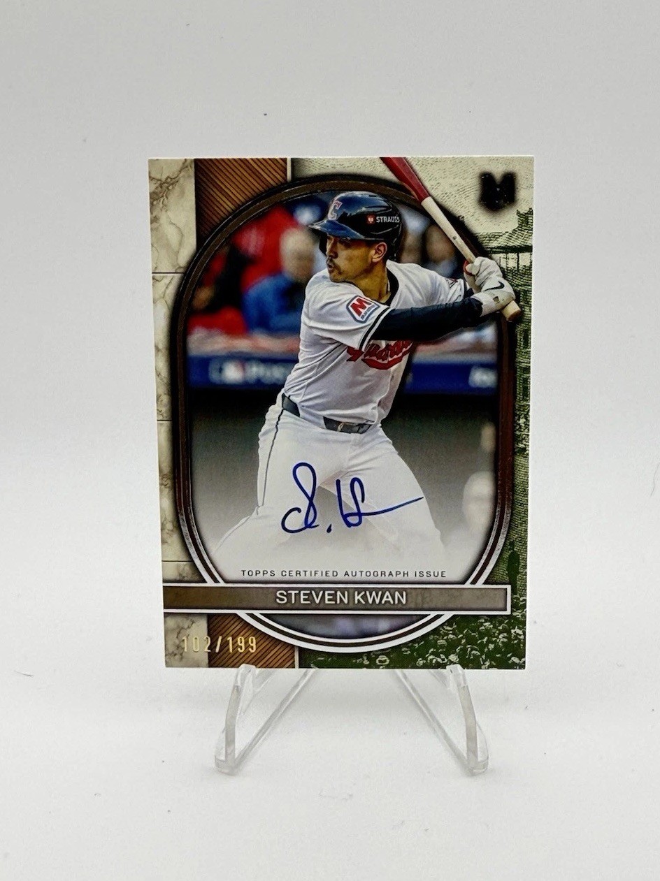 2025 Topps Museum Collection Steven Kwan Archival Auto /199 #AA-SK Guardians