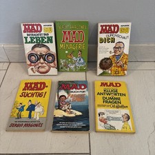 6 alte MAD Taschenbücher * von Sergio Aragones * 1980er Vintage Comic Hefte