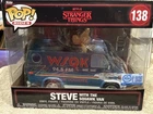Funko Special Edition Pop Rides Deluxe Stranger Things Steve with Squawk Van 138