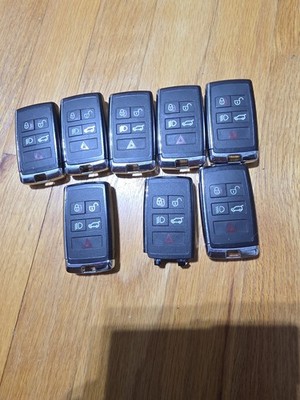 LOT OF 8 OEM LAND ROVER SMART KEY FOB REMOTES   5 BUTTONS