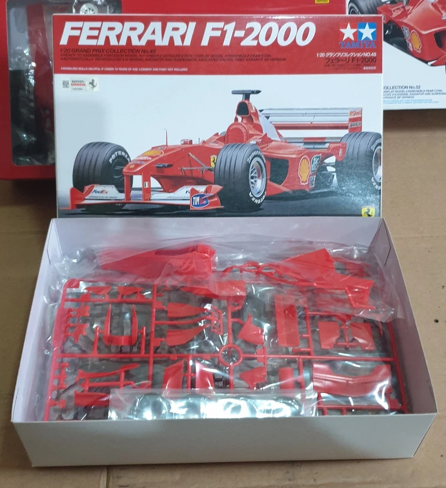 Tamiya  1/20 Ferrari F1 2000     - raro -  NUOVO - Immagine 3 di 3