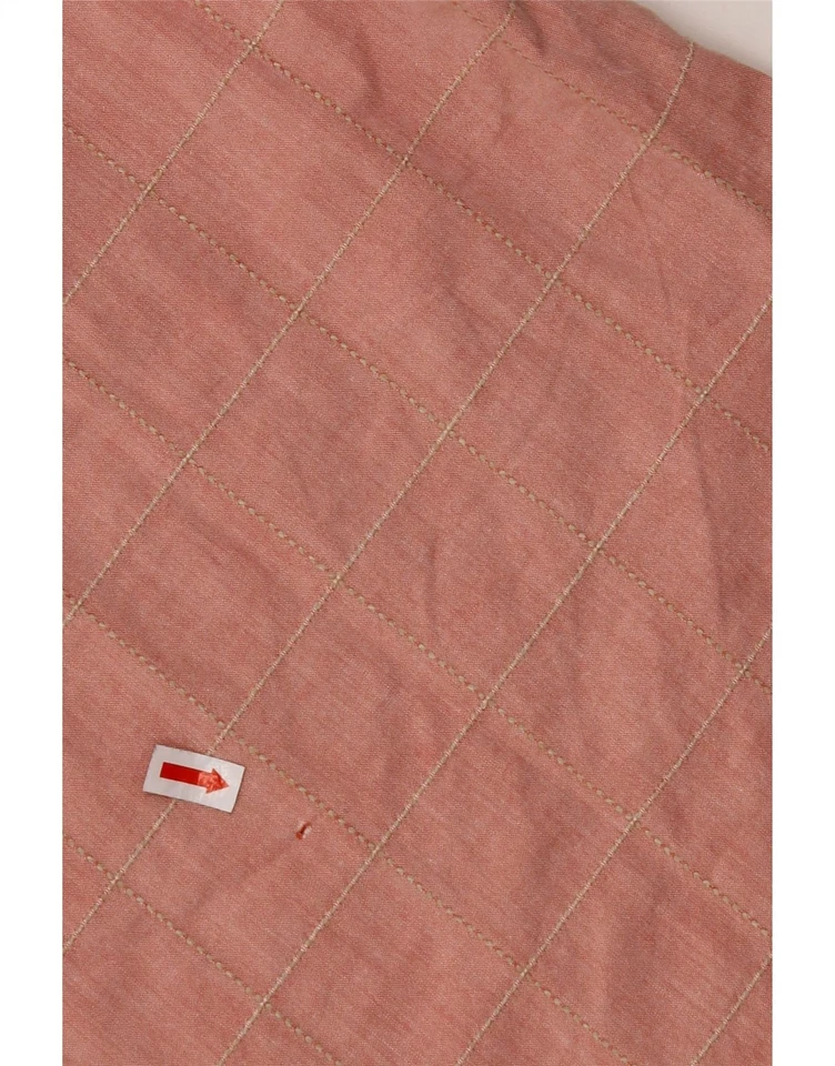 TRUSSARDI JEANS Camisa Hombre Grande Rosa Cuadros Algodón FW12 Foto 3 de 4