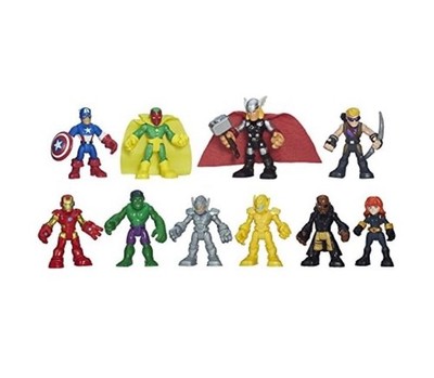 Playskool Marvel The Adventures Ultimate Super Hero Set, (10 Collectibles)