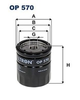Filtron OP 570 ÖLfilter FüR Bedford,Chevrolet,Daewoo,Fso,Lada,Opel,Rover,Saab