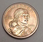 2000 P  Sacagawea American Eagle In Flight Golden $1 One Dollar Coin Sac554