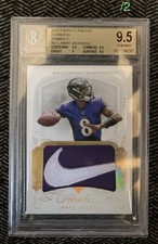 2019 Flawless Symbols Lamar Jackson Ravens #21 BGS 9.5 Swoosh Patch  /2 MVP