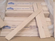 40 Lowe's Paint Stain Epoxy Sticks Stirrer Mixer Paddle WOOD - 12"new