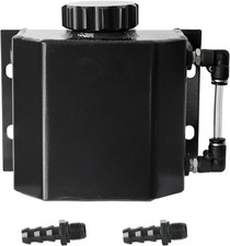 Universal Fit Aluminum Radiator Tank Reservoir Expansion Tank Coolant Overflow T